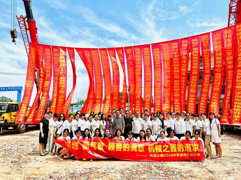 Kaihui Cranes team at equipment yard