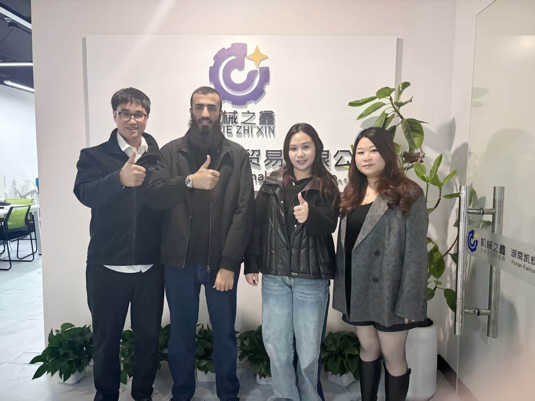 Client visit at Kaihui Cranes office